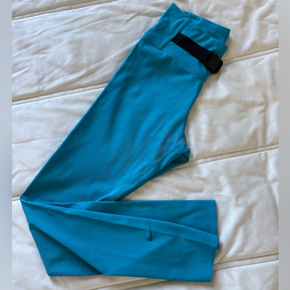 Nike Teal Leggings with Black Strap